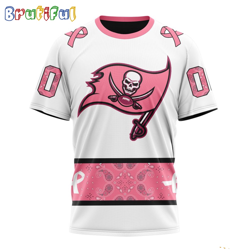 NFL Tampa Bay Buccaneers T-Shirt Special Pink Design Fight Breast Cancer