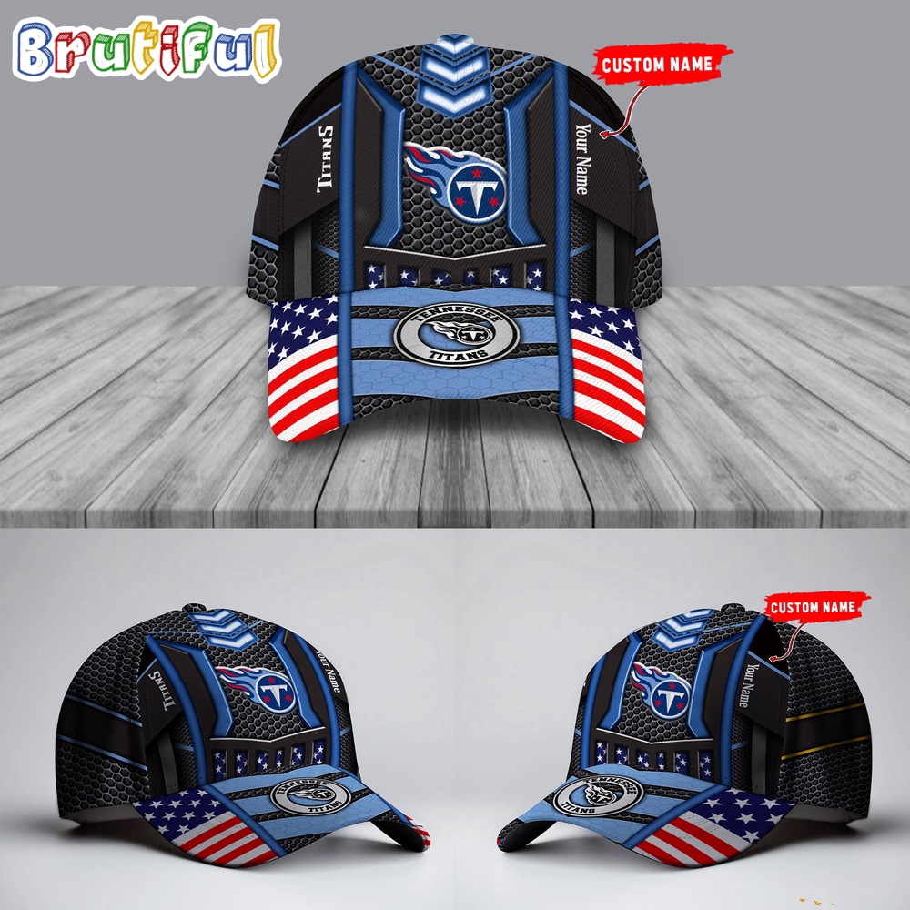 NFL Tennessee Titans America Flag Cap, America Flag Football Cap