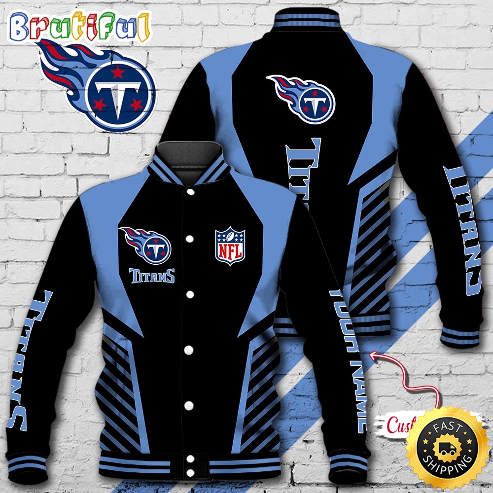 NFL Tennessee Titans Baseball Jacket Football Sports Jacket