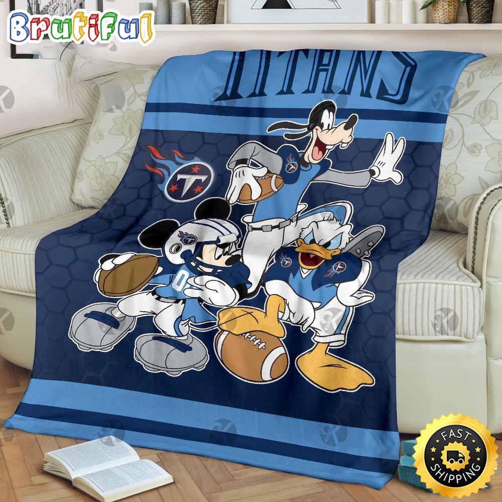 NFL Tennessee Titans Blanket Mickey Mouse Blanket
