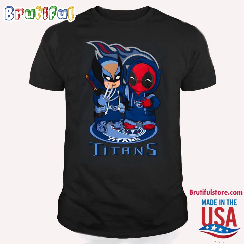 NFL Tennessee Titans Deadpool T Shirt, Football Deadpool Shirt