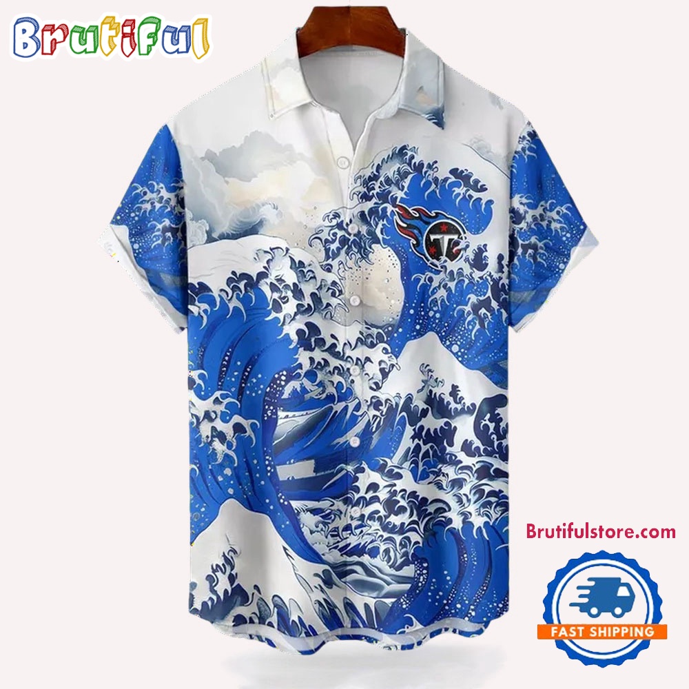 NFL Tennessee Titans Football Special Great Wave Hawaiian Shirt