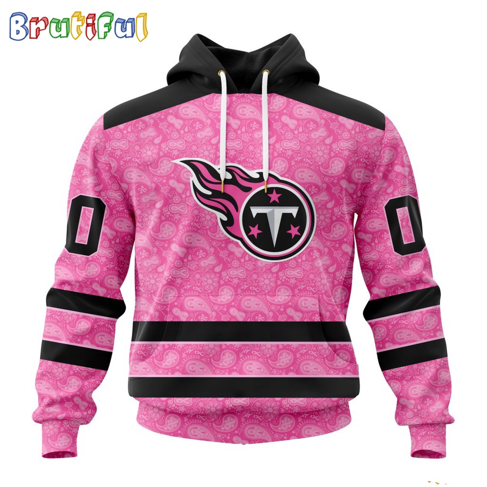 NFL Tennessee Titans Hoodie Special Pink Hoodie Design Fight Breast Cancer