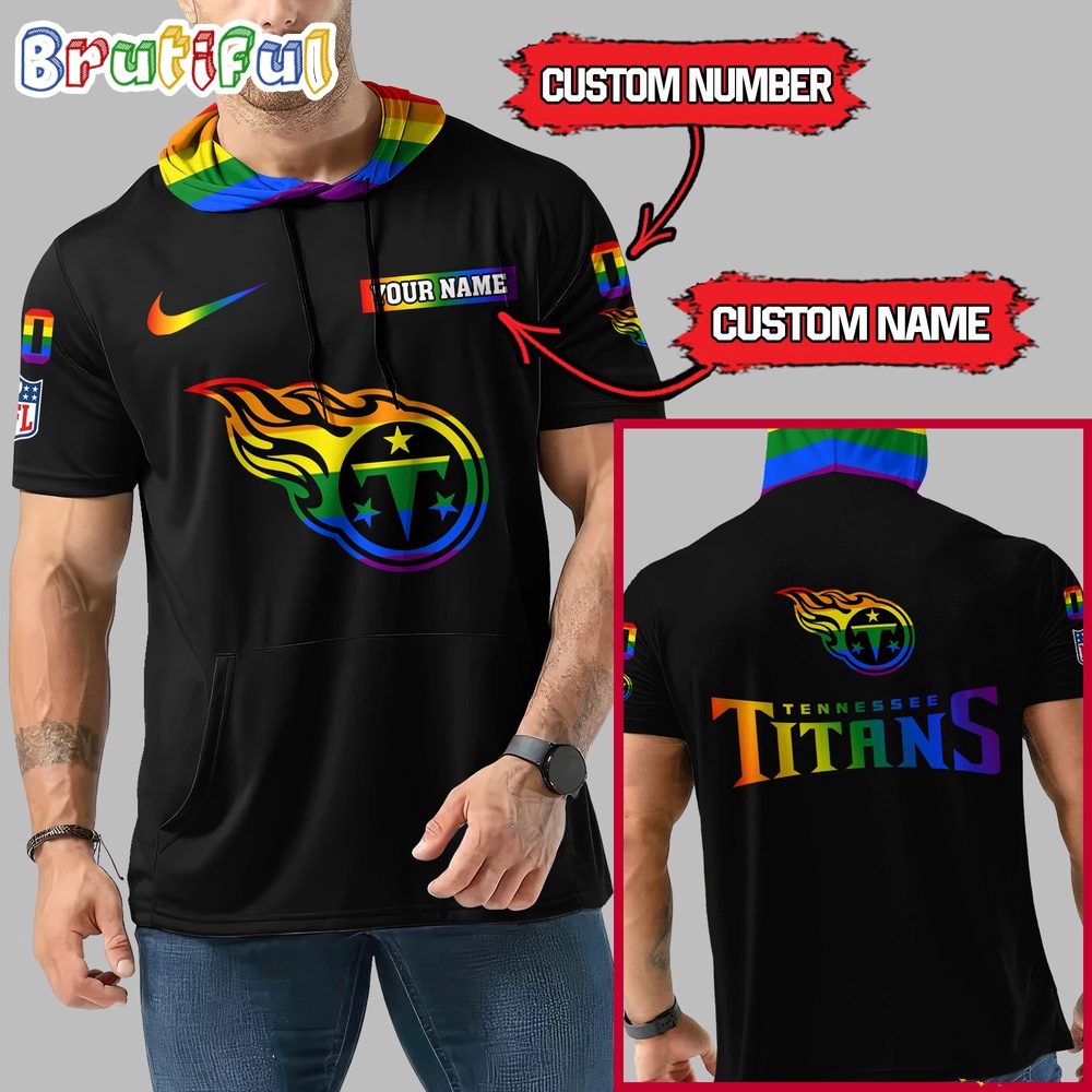 NFL Tennessee Titans LGBT Workout Hoodie Tank Tops Custom LGBT Pride Shirt