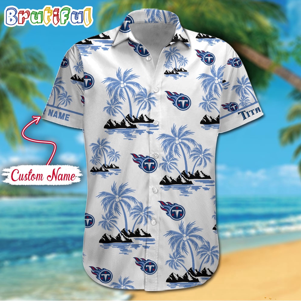 NFL Tennessee Titans Palm Tree Tropical Summer Hawaiian Shirt