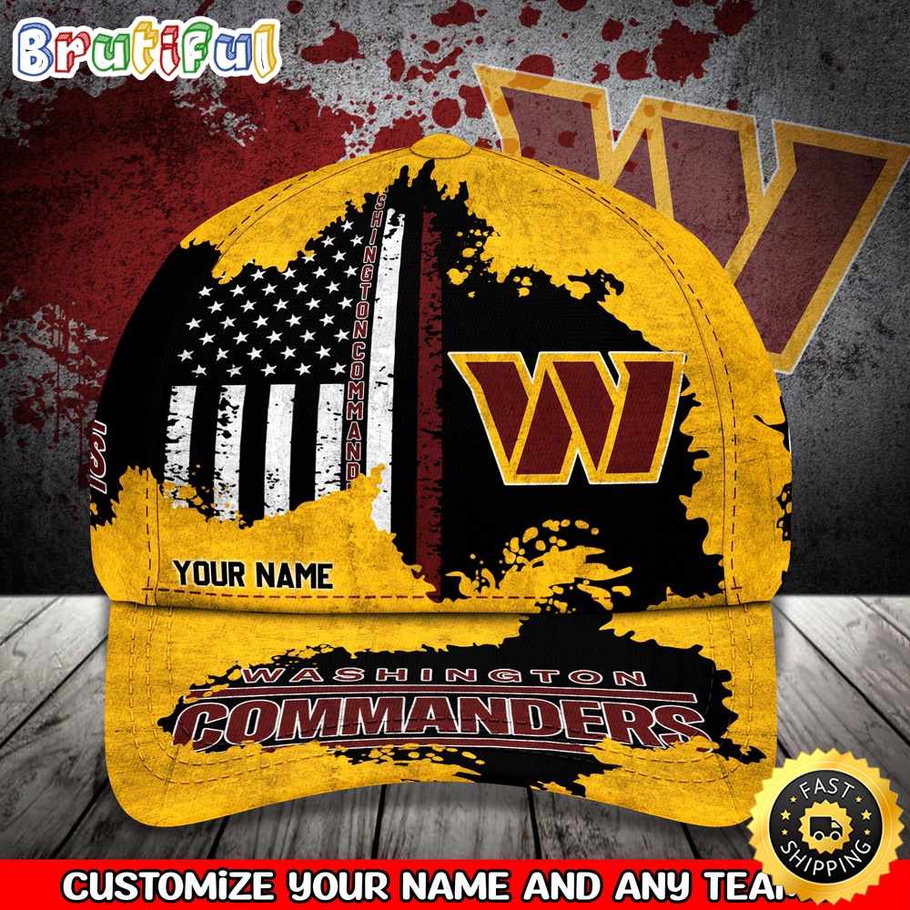 NFL Washington Commanders Baseball Cap Custom Cap Sport