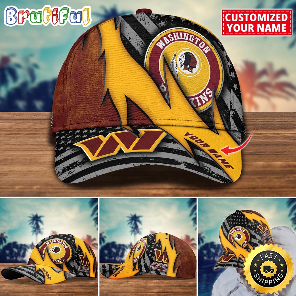 NFL Washington Commanders Baseball Cap Custom Football Hat For Fans
