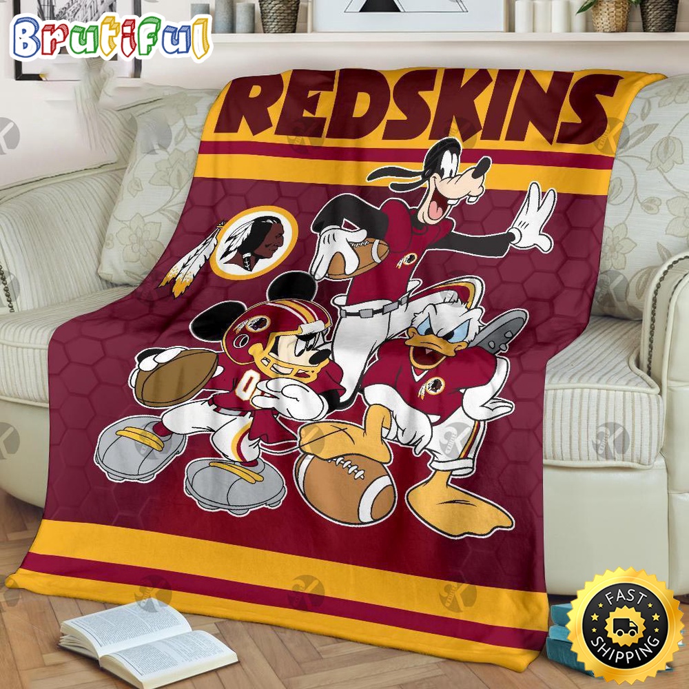 NFL Washington Commanders Blanket Mickey Mouse Blanket