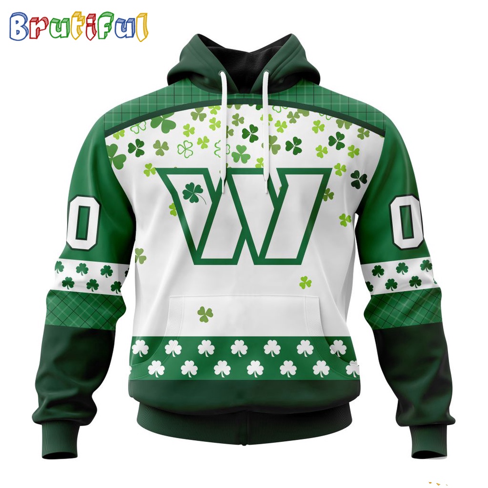 NFL Washington Commanders Hoodie Special Design For St Patrick Day