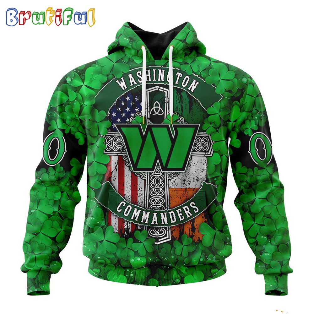 NFL Washington Commanders Hoodie Special Design Hoodie St Patrick Day