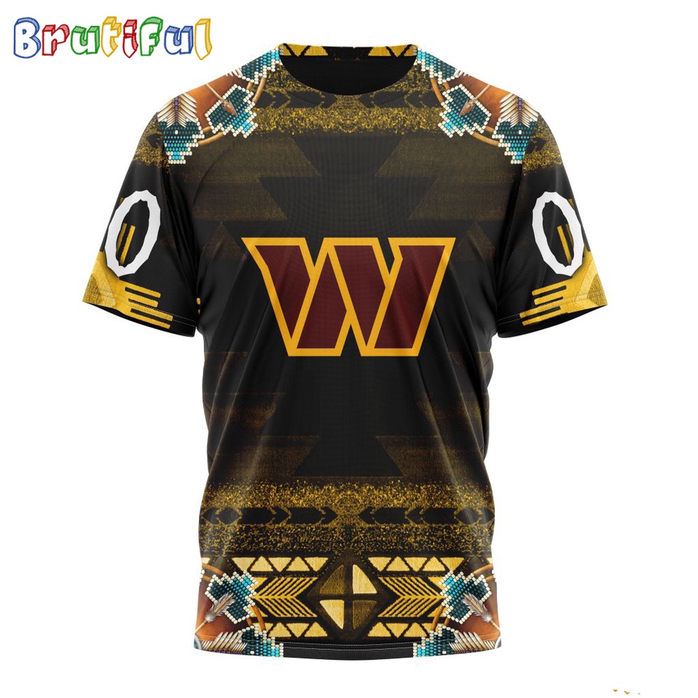 NFL Washington Commanders T-Shirt Special Native Costume Design T-Shirt