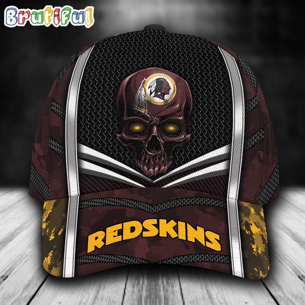 NFL Washington Redskins Special Halloween Skull Custom Baseball Cap