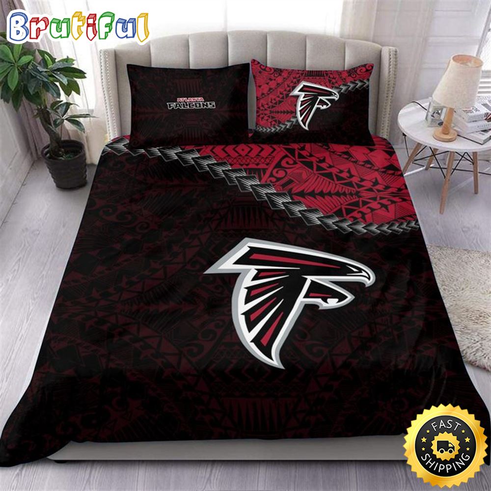 NFL Atlanta Falcons Black Red Bedding Set