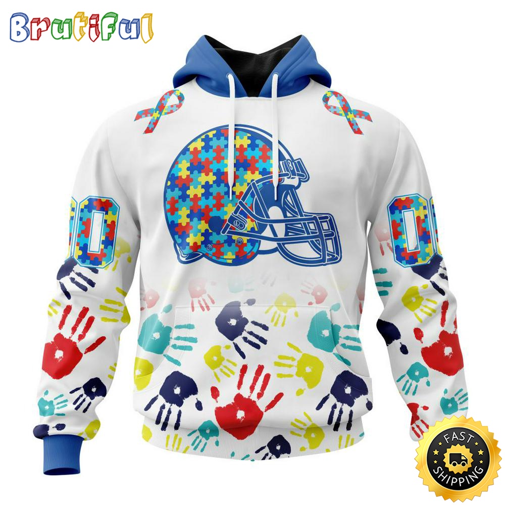 NFL Autism Hoodie Cleveland Browns Special Autism Awareness Design 3D Hoodie Unisex Hoodie