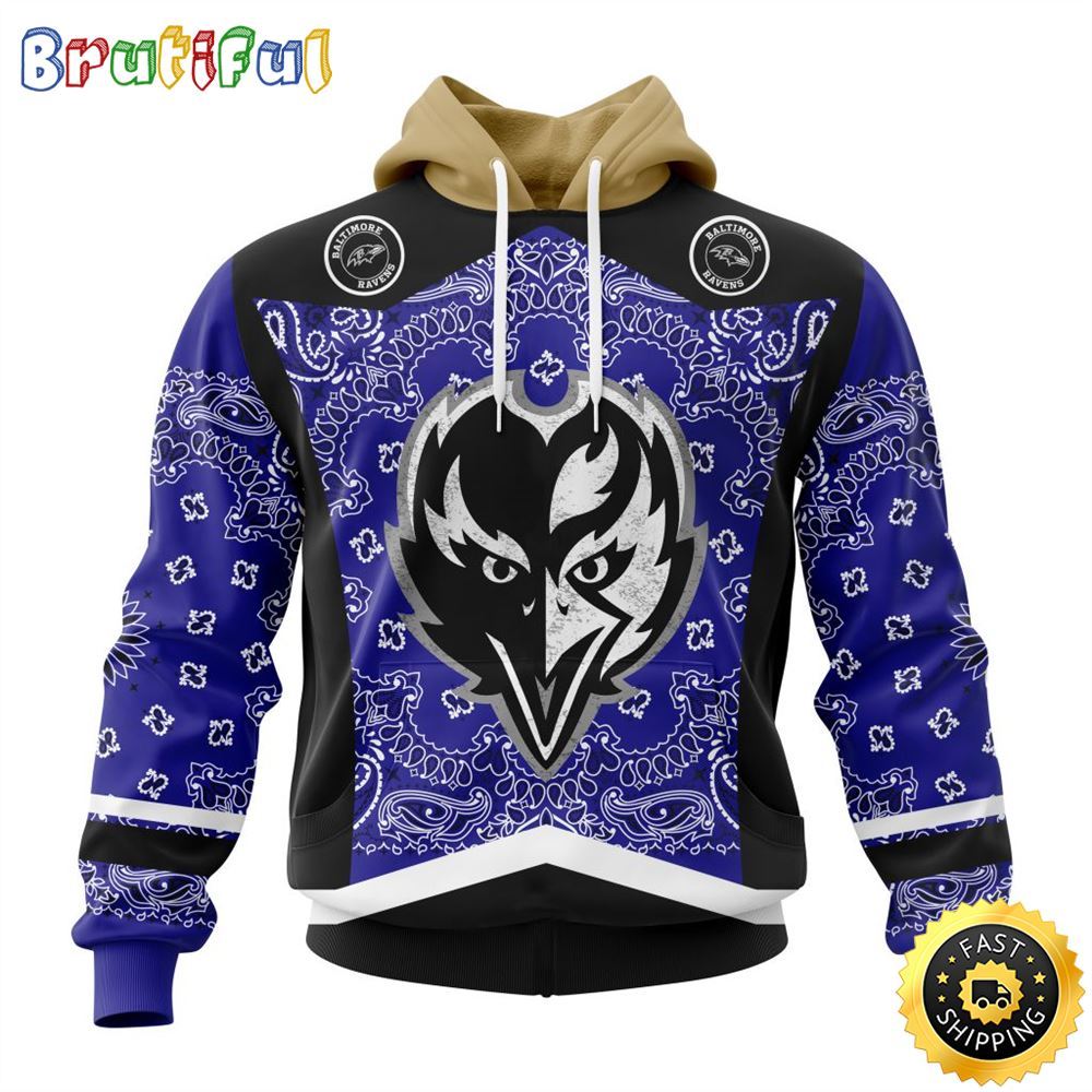 NFL Baltimore Ravens All Over Print Hoodie 3D Specialized Classic Style Unisex Hoodie