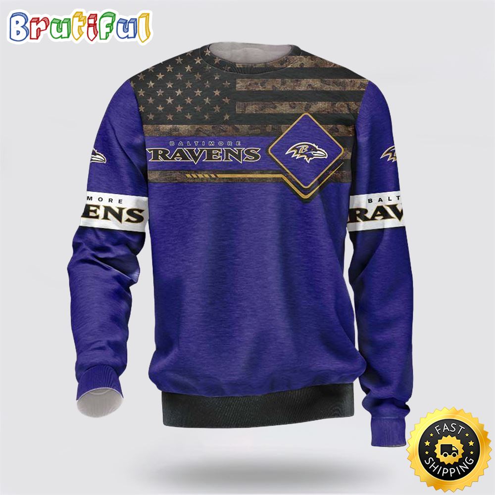 NFL Baltimore Ravens Crewneck Sweatshirt Limited Edition Gift