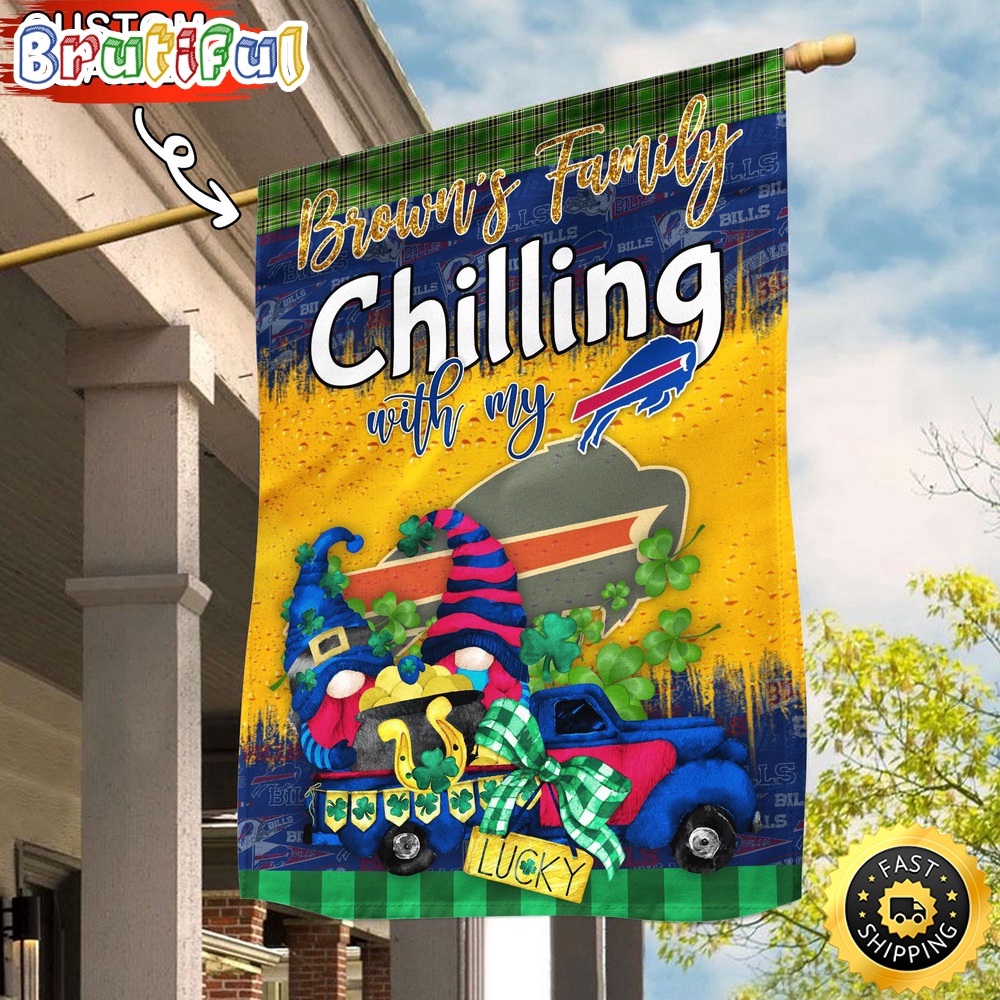 NFL Buffalo Bills Garden Flag Patricks Day Flag Design