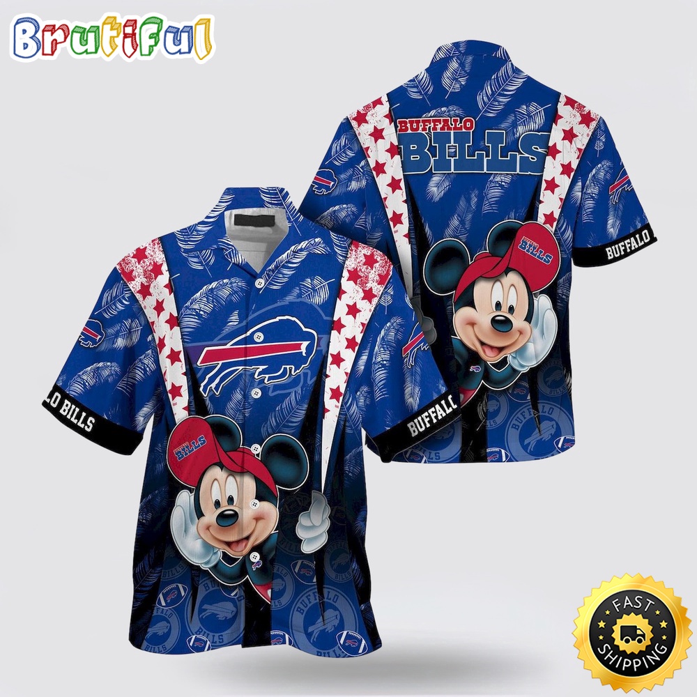 NFL Buffalo Bills Hawaiian Shirt Mickey Mouse Ball