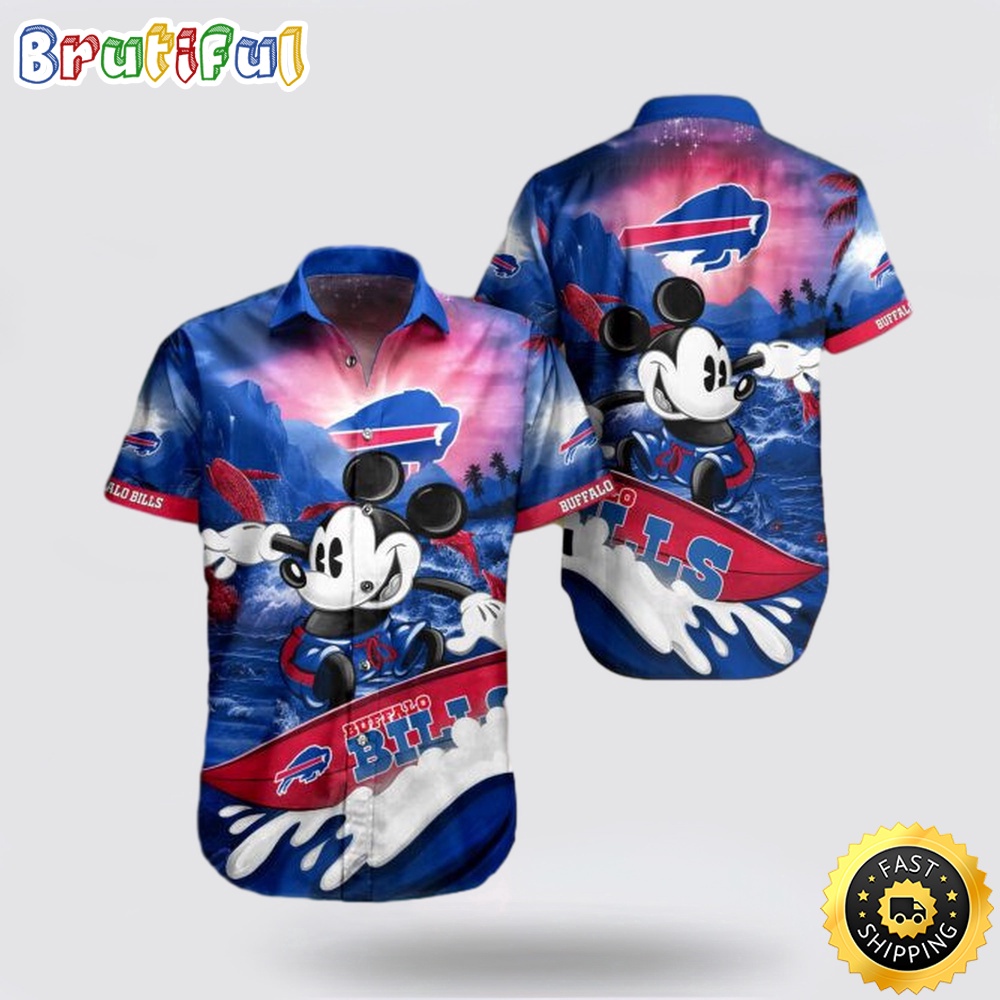 NFL Buffalo Bills Hawaiian Shirt Mickey Mouse Summer