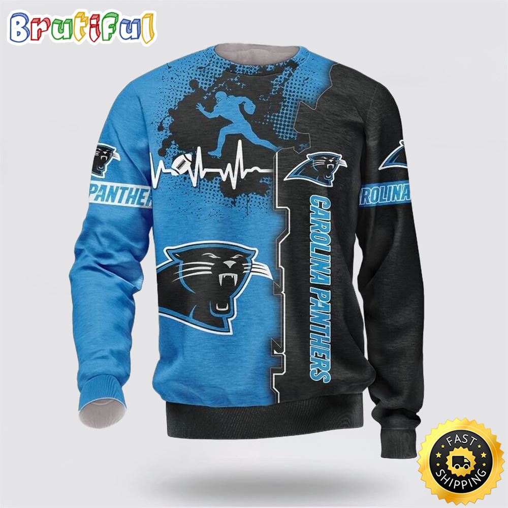 NFL Carolina Panthers Crewneck Sweatshirt For Cool Fans