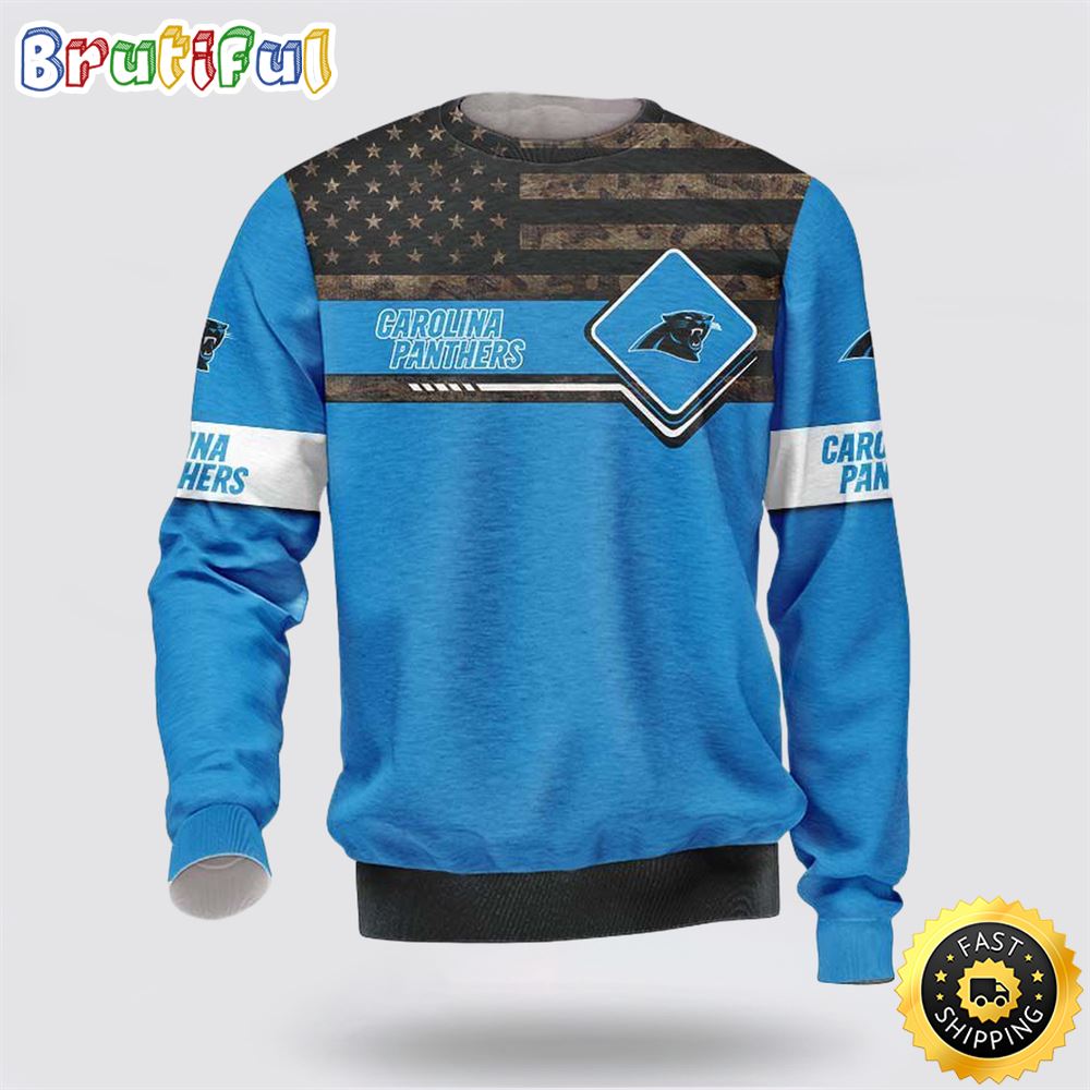 NFL Carolina Panthers Crewneck Sweatshirt For Hot Fans