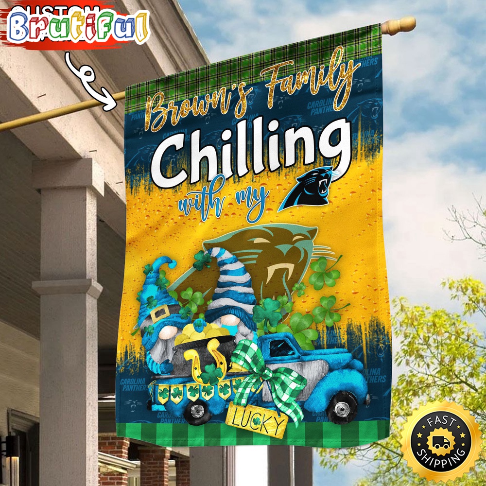 NFL Carolina Panthers Garden Flag Patricks Day Flag Design