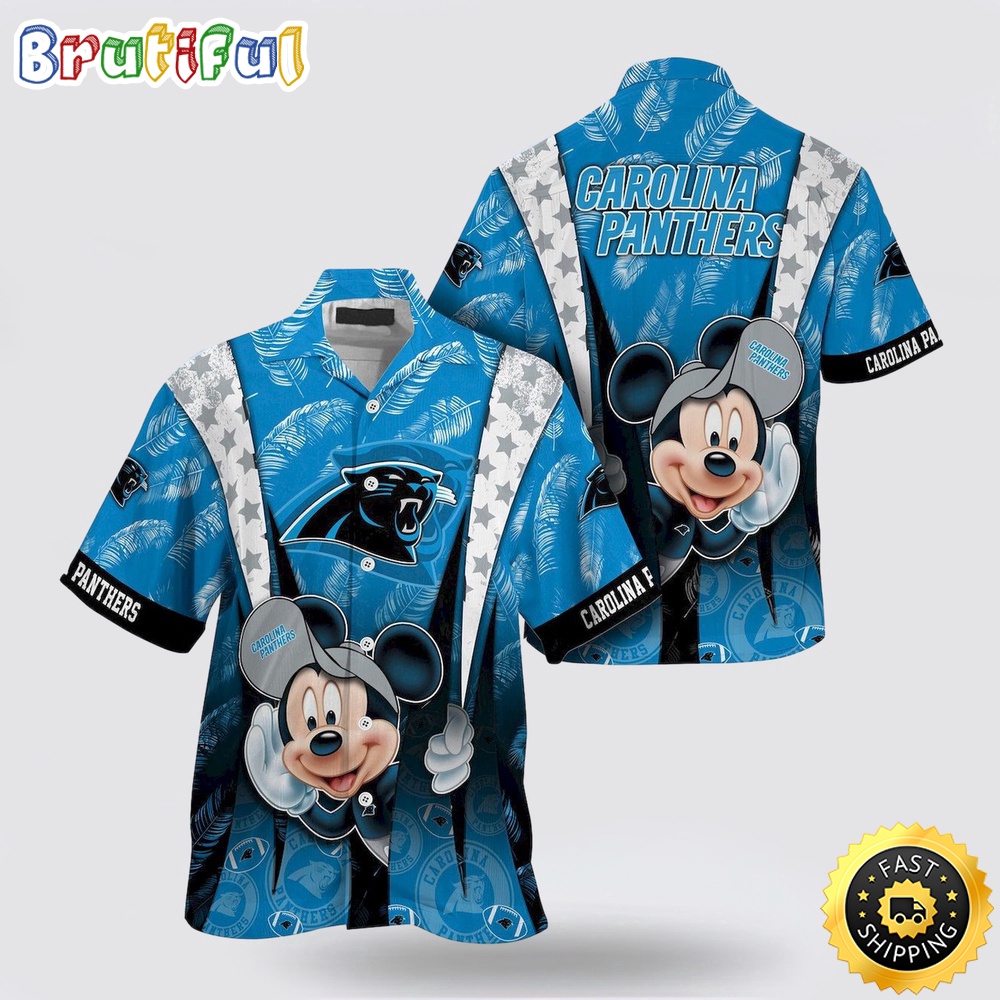 NFL Carolina Panthers Hawaiian Shirt Mickey Mouse Ball