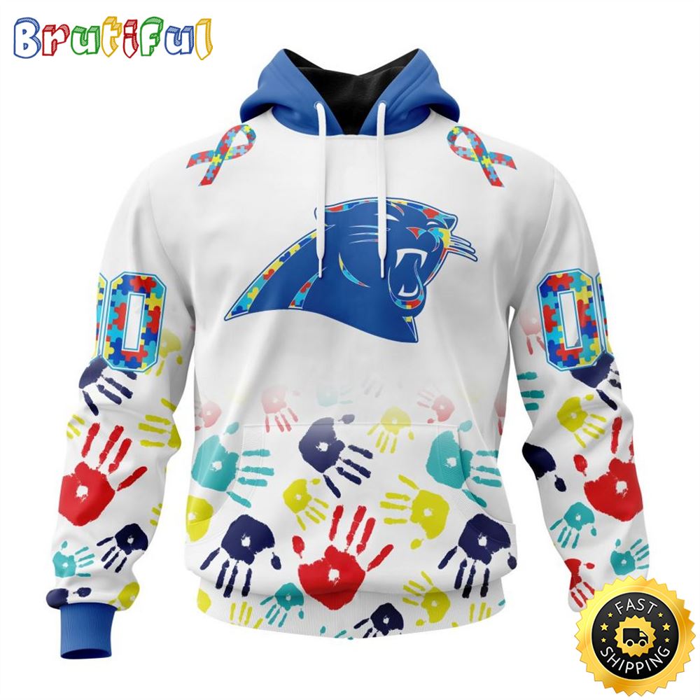 NFL Carolina Panthers Special Autism Awareness Design Hoodie