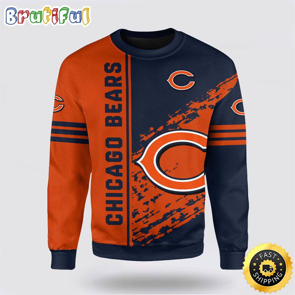 NFL Chicago Bears Crewneck Sweatshirt For Hot Fans