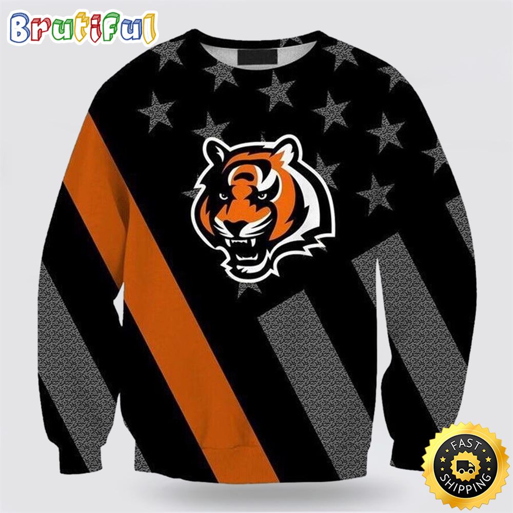 NFL Cincinnati Bengals Crewneck Sweatshirt For Cool Fans