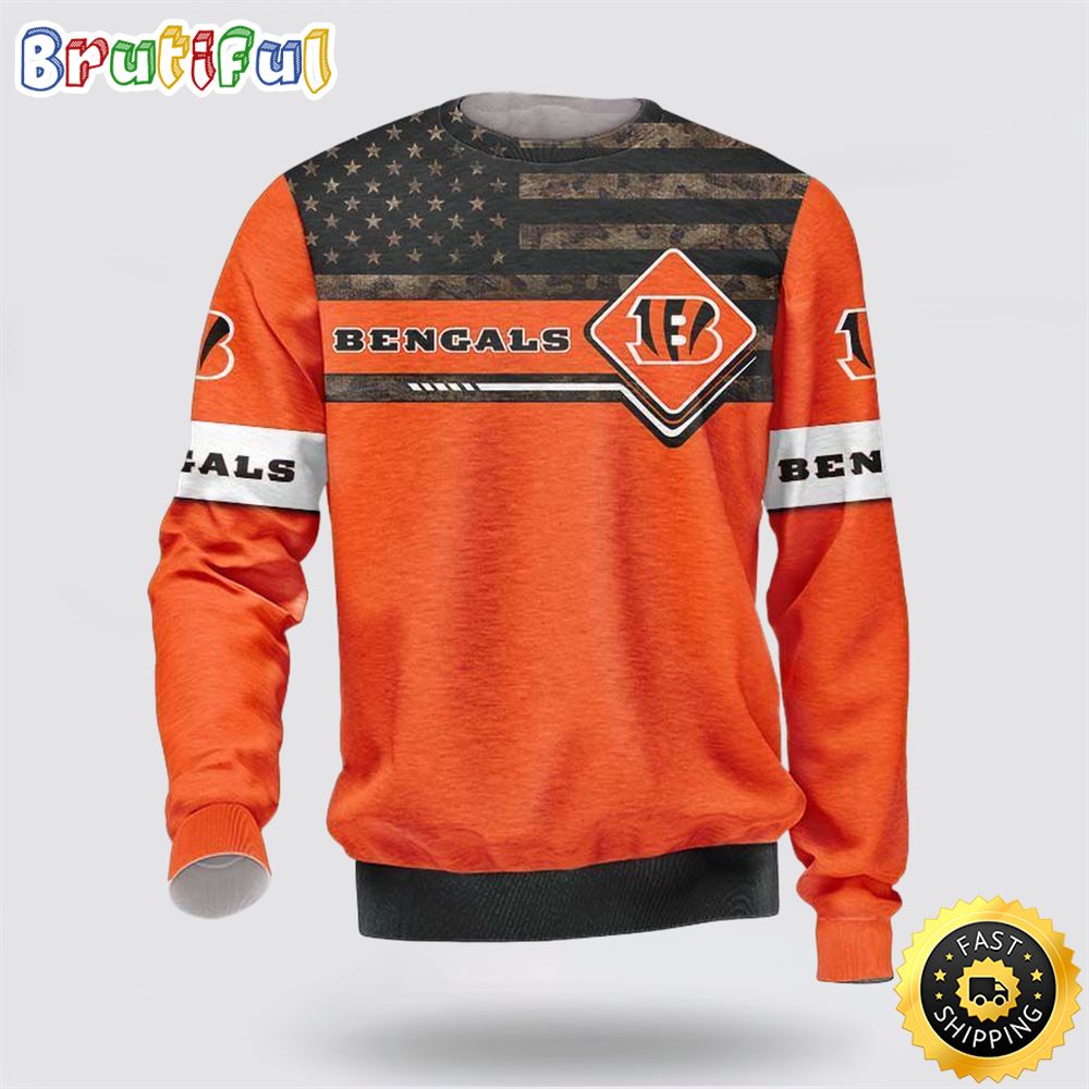 NFL Cincinnati Bengals Crewneck Sweatshirt For Hot Fans
