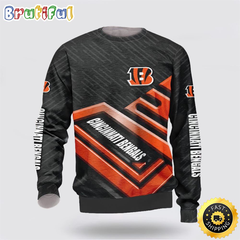 NFL Cincinnati Bengals Crewneck Sweatshirt Show Team Spirit