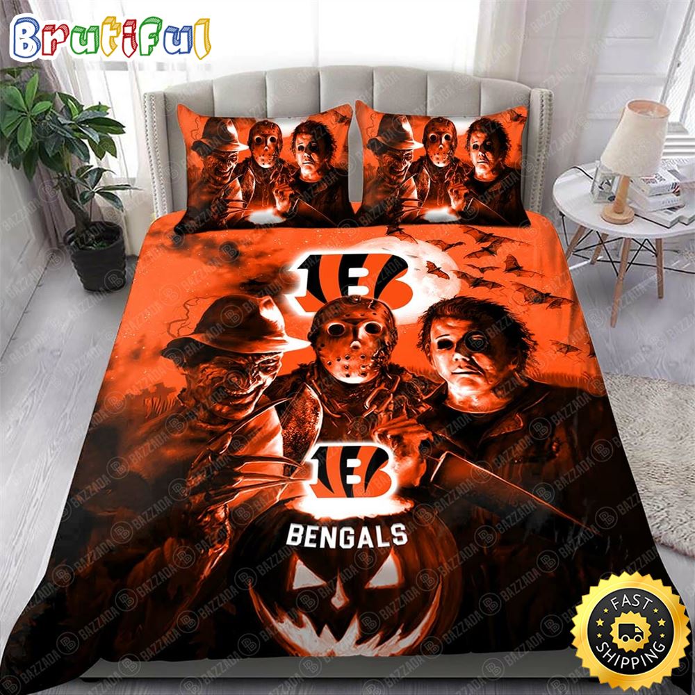NFL Cincinnati Bengals Halloween Night Bedding Set