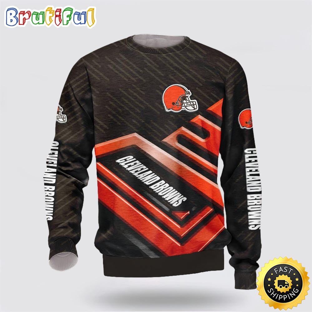 NFL Cleveland Browns Crewneck Sweatshirt Show Team Spirit