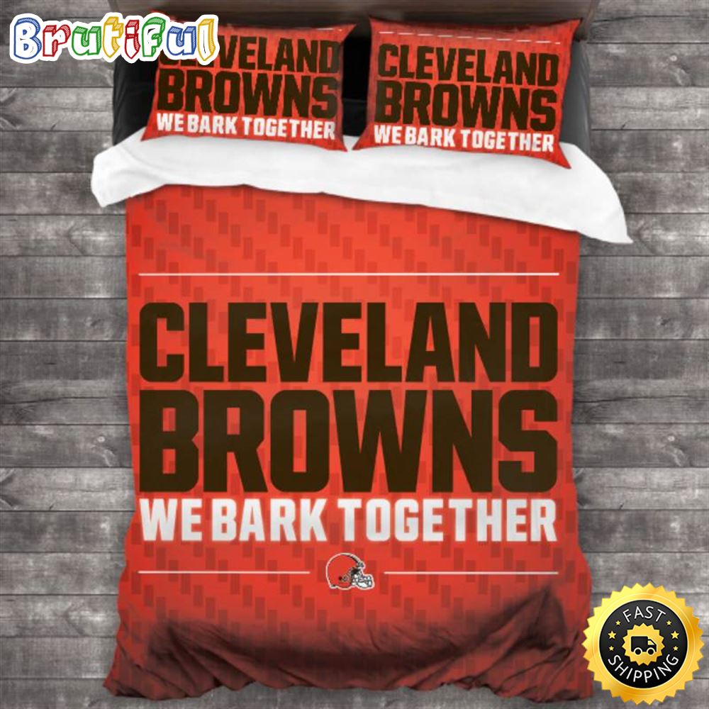 NFL Cleveland Browns Orange Bedding Set V3