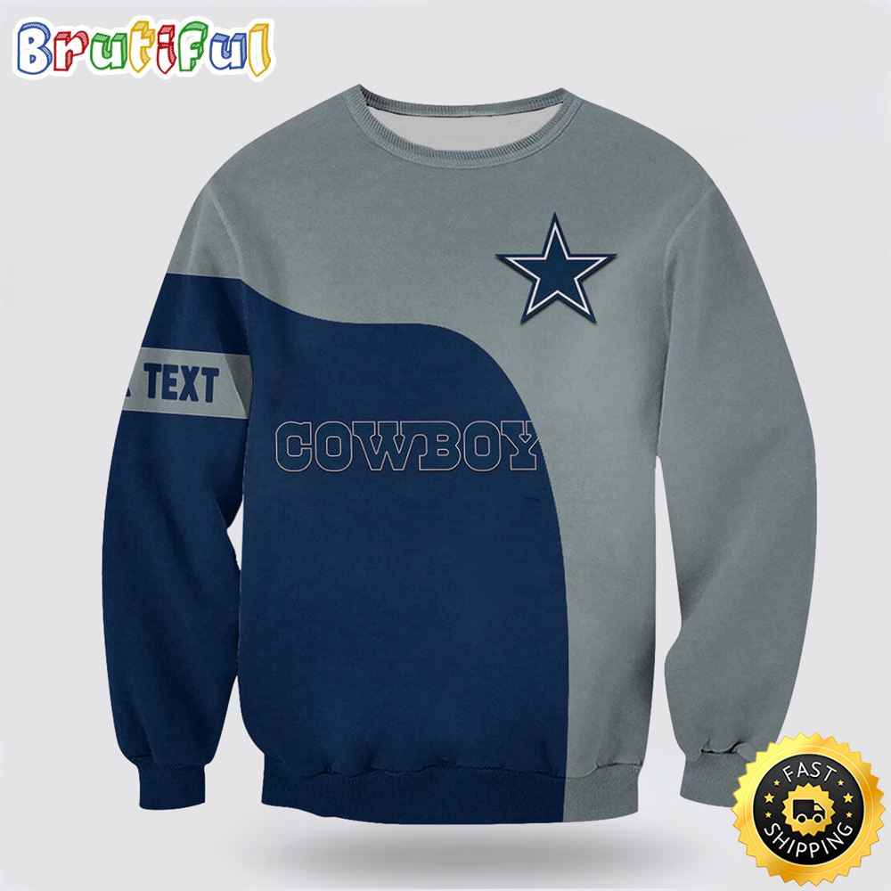 NFL Dallas Cowboys Crewneck Sweatshirt For Football Fans