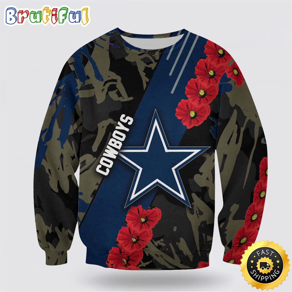 NFL Dallas Cowboys Crewneck Sweatshirt For Hot Fans