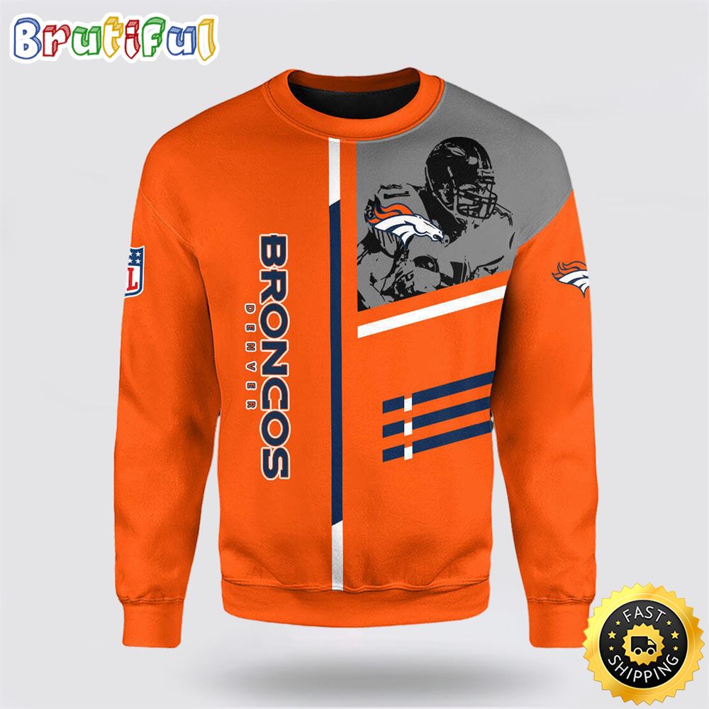 NFL Denver Broncos Crewneck Sweatshirt For Cool Fans