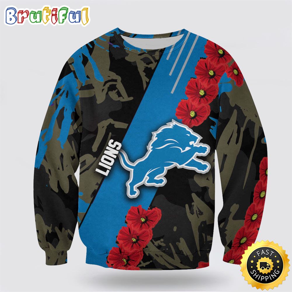 NFL Detroit Lions Crewneck Sweatshirt For Awesome Fans