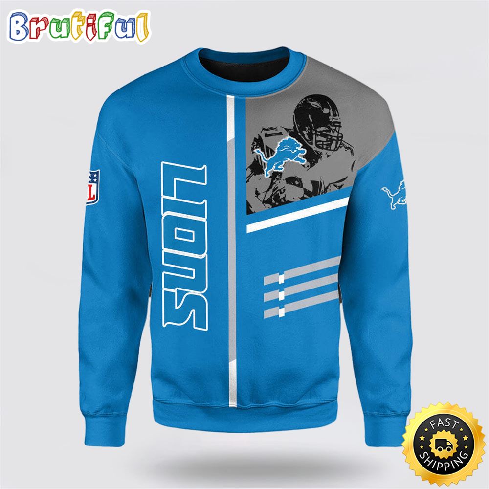 NFL Detroit Lions Crewneck Sweatshirt For Football Fans