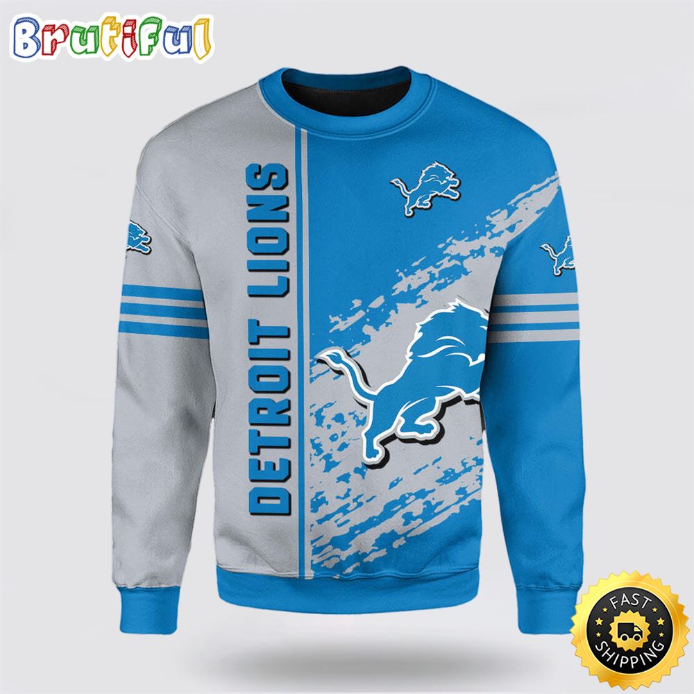 NFL Detroit Lions Crewneck Sweatshirt For Hot Fans