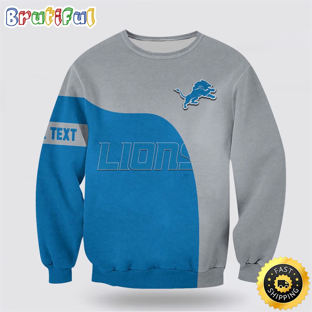 NFL Detroit Lions Crewneck Sweatshirt Limited Edition Gift
