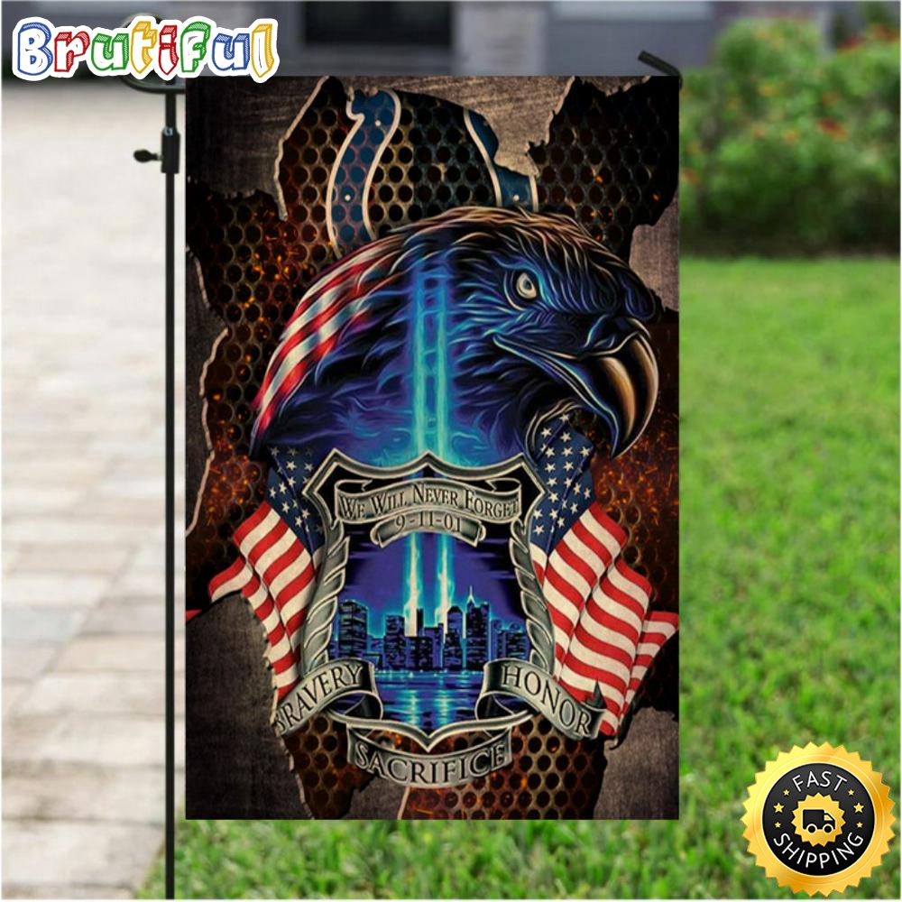 NFL Garden Flags Indianapolis Colts Specialized Flag For Honor Patriot Day We Will Never Forget