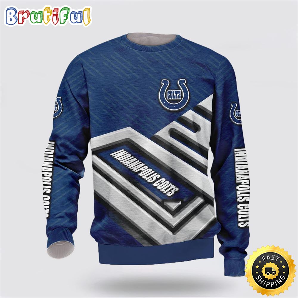 NFL Indianapolis Colts Crewneck Sweatshirt Show Team Spirit