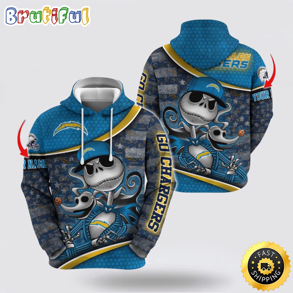 NFL Los Angeles Chargers Hoodie Jack Custom 3D Hoodie Trending Shirt For This Season
