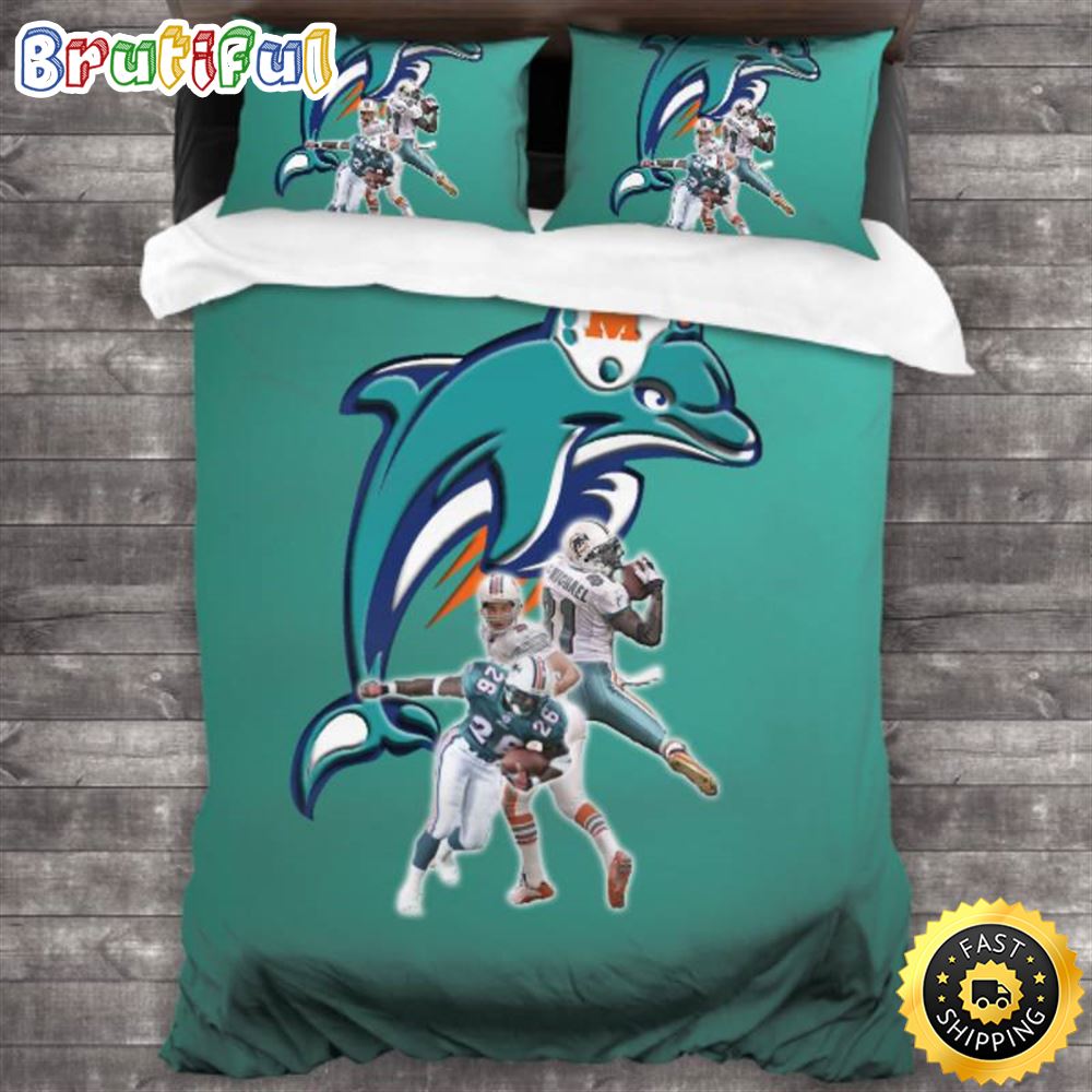 NFL Miami Dolphins Aqua Bedding Set