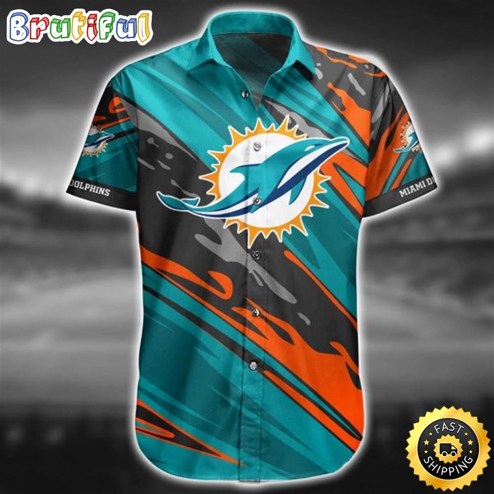 NFL Miami Dolphins The Simpsons Aqua Hawaiian Shirt