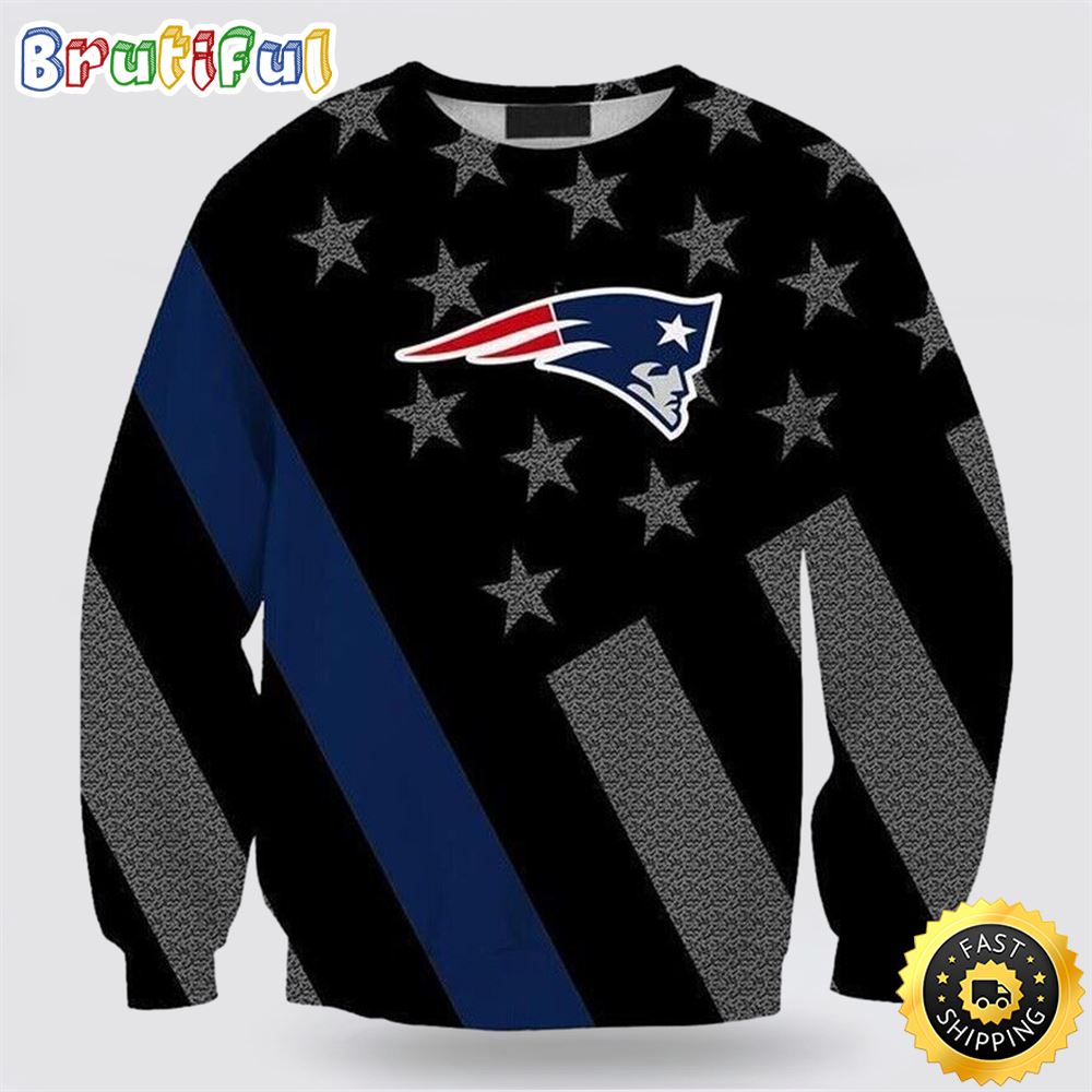 NFL New England Patriots Crewneck Sweatshirt For Football Fans