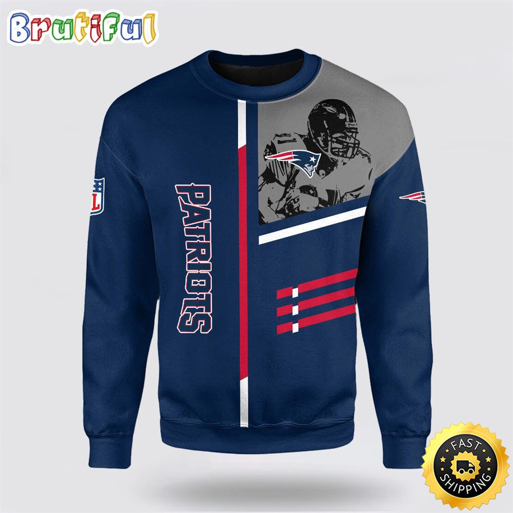 NFL New England Patriots Crewneck Sweatshirt For Hot Fans