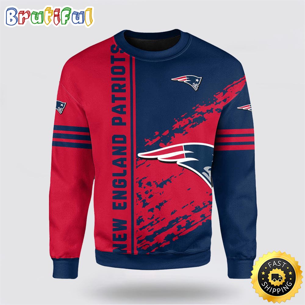 NFL New England Patriots Crewneck Sweatshirt Limited Edition Gift